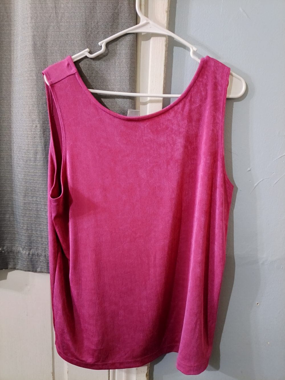 Chico's Magenta Velvet Tank Top